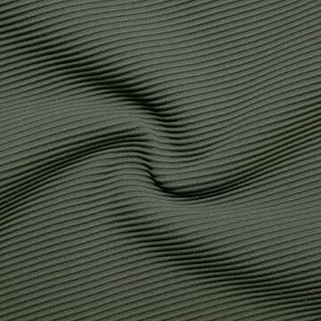 OMKAGI Women One Shoulder Tops Ribbed Seamless Sleeveless Workout Crop Tank Tops(M,YD14-Green)