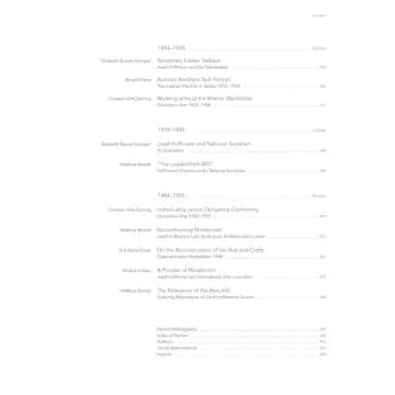 JOSEF HOFFMANN 1870–1956: Progress Through Beauty (Birkhauser)