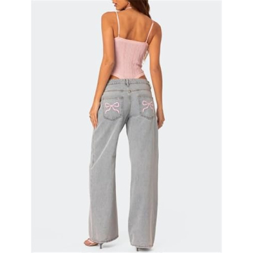 Shop Zempertoopa Women’s Y2K Baggy Jeans Wide Leg Pants