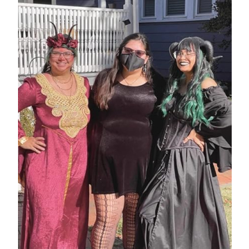 Stunning Green Mixed Black Curly Wig for Women