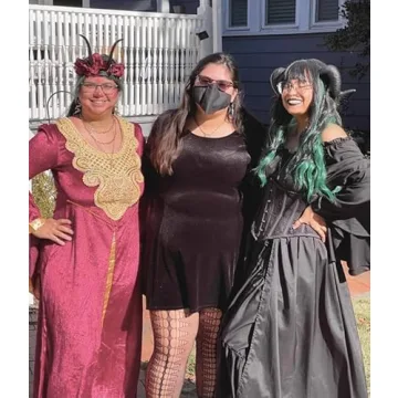 Stunning Green Mixed Black Curly Wig for Women