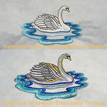 New brothread 20 Assorted Colors Metallic Embroidery Machine Thread Kit 500M (550Y) Each Spool for Computerized Embroidery and Decorative Sewing