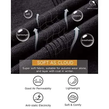 Arach&Cloz Women's Spring Tops 2025 Fashion Trendy V Neck Long Sleeve Shirt Knit Casual Pullover Sweater Blouse Clothes Black