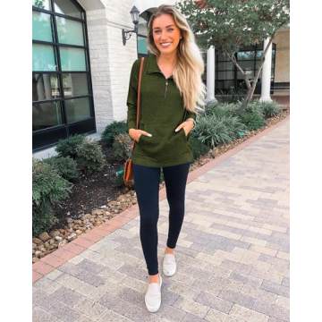 BTFBM Women's Quilted Sweatshirt Lightweight Stylish Comfort