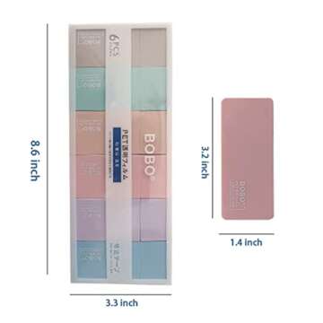 DAY DAY UP White Out Correction Tape,Morandi Correction Tape Protect Your Eyes,White Out Tape Very Suitable For Students,Office Workers,0.2 X 236Inches(6 Pack)