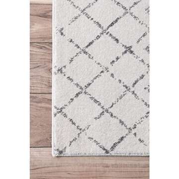 nuLOOM Moroccan Blythe Area Rug - Stain Resistant Design | 8 Square