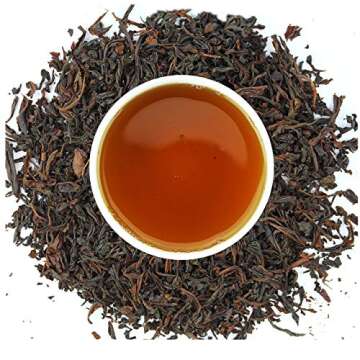 English Breakfast Tea, CRISP, RICH & AROMATIC well-rounded loose leaf tea, 110+ cups, 8oz Organic Ce...