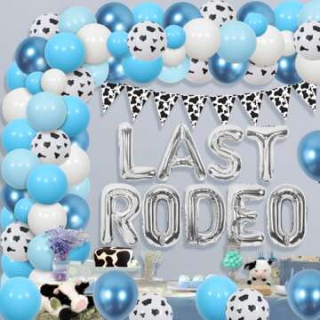 Wonmelody Last Rodeo Bachelorette Party Decor Set