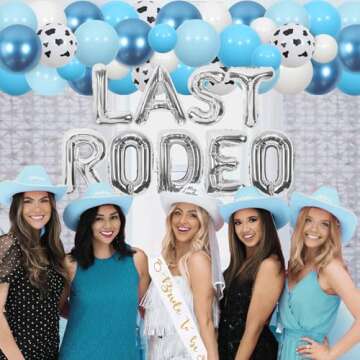 Wonmelody Last Rodeo Bachelorette Party Decor Set