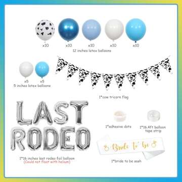 Wonmelody Last Rodeo Bachelorette Party Decor Set