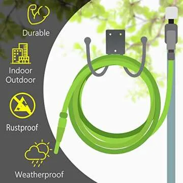 Qiang Ni Garden Hose Holder Heavy Duty Metal Hose Hanger