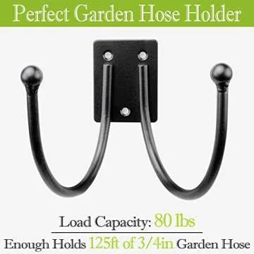Qiang Ni Garden Hose Holder Heavy Duty Metal Hose Hanger