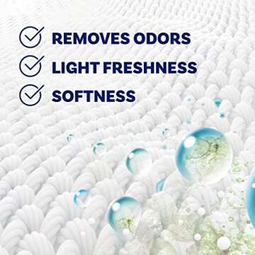 Downy RINSE & REFRESH Laundry Odor Remover and Fabric Softener, Fresh Lavender, 48 fl oz, Safe on ALL Fabrics, Gentle on Skin, HE Compatible