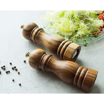 BILL.F Adjustable Salt and Pepper Grinder Set for Fresh Spices