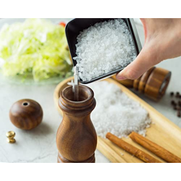 BILL.F Adjustable Salt and Pepper Grinder Set for Fresh Spices