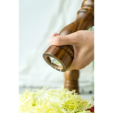 BILL.F Adjustable Salt and Pepper Grinder Set for Fresh Spices