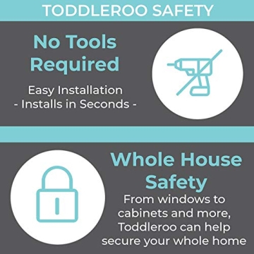 Toddleroo Window & Door Wedge Locks for Kids Safety