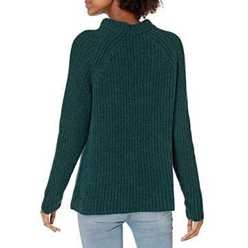 Goodthreads Women's Mock Neck Sweater for Winter Comfort