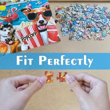 HUADADA 1000 Piece Dogs Pool Party Puzzle for All Ages