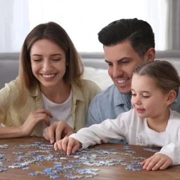 HUADADA 1000 Piece Dogs Pool Party Puzzle for All Ages