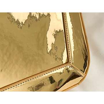 Y2k Purse for Women Sparkly Silver Purse Patent Leather Y2k Bag Tote Satchel Bucket Bag Evening Clutch for Party 2024