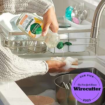 Seventh Generation Dish Liquid Soap Clementine Zest Lemongrass Pack of 6 Dishwashing Soap Liquid Soap 19 oz