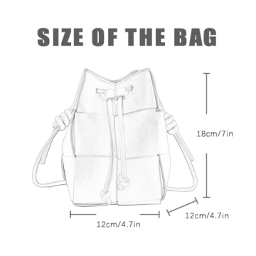 mothgel Women's Elegant Woven Bucket Bag for Stylish Women