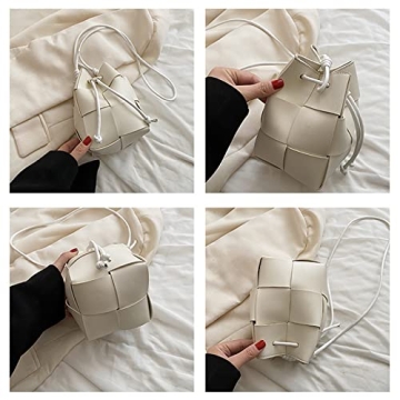 mothgel Women's Elegant Woven Bucket Bag for Stylish Women