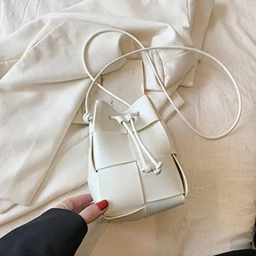 mothgel Women's Elegant Woven Bucket Bag for Stylish Women