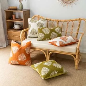 COSIBONO Pumpkin Fall Throw Pillow Covers - Cozy Decorative Pillows