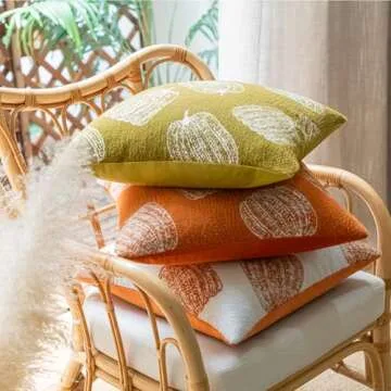 COSIBONO Pumpkin Fall Throw Pillow Covers - Cozy Decorative Pillows