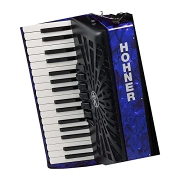 Hohner Bravo III 72 Chromatic Piano Key Accordion - Pearl Blue