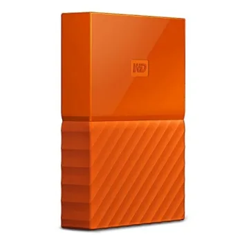 WD 2TB Orange My Passport Portable External Hard Drive - USB 3.0 - WDBS4B0020BOR-WESN