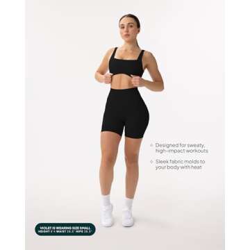PAVOI ACTIVE Women's 6" High Waisted Butt Sculpting Shorts