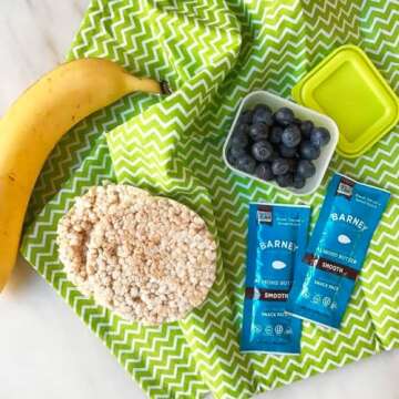 Barney Butter Almond Butter Snack Packs, Smooth, 0.6 Ounce (Pack of 24), Skin-Free Almonds, Non-GMO, Gluten Free, Keto, Paleo, Vegan