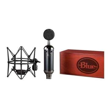 Blue Blackout Spark SL XLR Condenser Microphone for Pro Recording, Streaming, Podcasting, Gaming, with Large Diaphragm Cardioid Mic Capsule, Shockmount, Detailed Natural Sound, Protective Case - Black