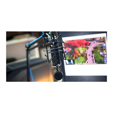 Blue Blackout Spark SL XLR Condenser Microphone for Pro Recording, Streaming, Podcasting, Gaming, with Large Diaphragm Cardioid Mic Capsule, Shockmount, Detailed Natural Sound, Protective Case - Black