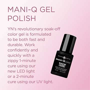 Young Nails Mani-Q Gel Polish, Color Gel Nail Polish For Natural Or Artificial Nails, Cure With LED ...
