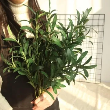 NOLAST Faux Olive Branches - Luxurious Greenery Stems