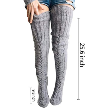 SherryDC Thigh High Knit Socks - Cozy Winter Wear