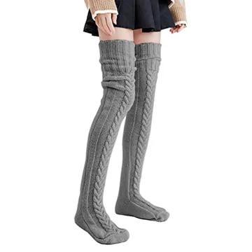 SherryDC Thigh High Knit Socks - Cozy Winter Wear