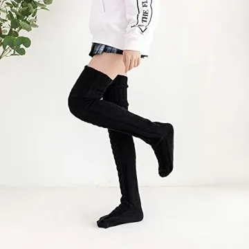 SherryDC Thigh High Knit Socks - Cozy Winter Wear