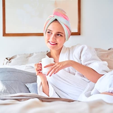 AuroTrends Microfiber Hair Towel Pack - Ultra Soft & Quick Dry