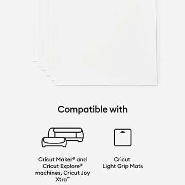 Cricut Printable Sticker Paper in White Bundle - DIY Sticker Making Supplies, Adhesive Paper for Custom Decal Designs for Decorating Laptop Cases and Notebooks, Sticker Sheets for Inkjet Printers