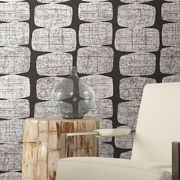 RoomMates Mid-Century Beads Peel and Stick Wallpaper - Stylish & Easy to Use