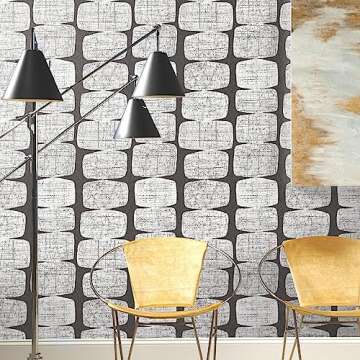 RoomMates RMK12348PL Mid-Century Beads Wallpaper