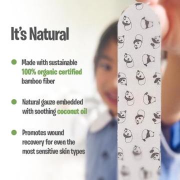 PATCH Eco-Friendly Coconut Oil Bamboo Bandages for Sensitive Skin
