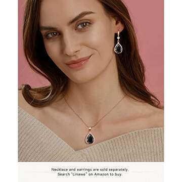 Linawe Rose Gold Chandelier Earrings for Women