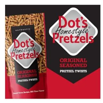 Dot Pretzels Original Flavor - Pack of 2 - Original Seasoning - Smiling Sweets - Delicious Pretzels Everyone Loves - Perfect for Snacking on the go or Stocking the Office