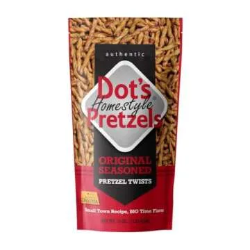 Dot Pretzels Original Flavor - Pack of 2 - Original Seasoning - Smiling Sweets - Delicious Pretzels Everyone Loves - Perfect for Snacking on the go or Stocking the Office